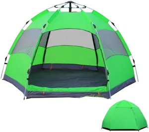 Outdoor UV Lightweight Waterproof Tent for 5-8 Man, Portable Pop-Up Beach Tent Anti UV Quick Set up for Hiking Camping Outdoor Instant 4 Season Sun Shelter