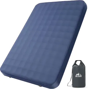 OUTSKIRT Ultralight Self Inflating Sleeping Pad, 4" Thick Camping Mattress with Pump Pack, 9.5 R-Value Insulated Sleeping Mat, Portable Camping Bed for Tent, Car, Truck or Van, 4 Season Camp Mattress