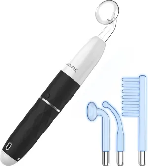 OxyGlow 2 Cordless Portable Facial Wand, ProFacialWand Clinical Skin Therapy Wand - Xenon Gas (Pearl White)