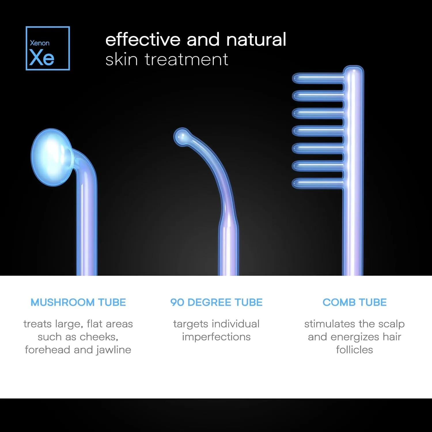OxyGlow 2 Cordless Portable Facial Wand, ProFacialWand Clinical Skin Therapy Wand - Xenon Gas (Pearl White)