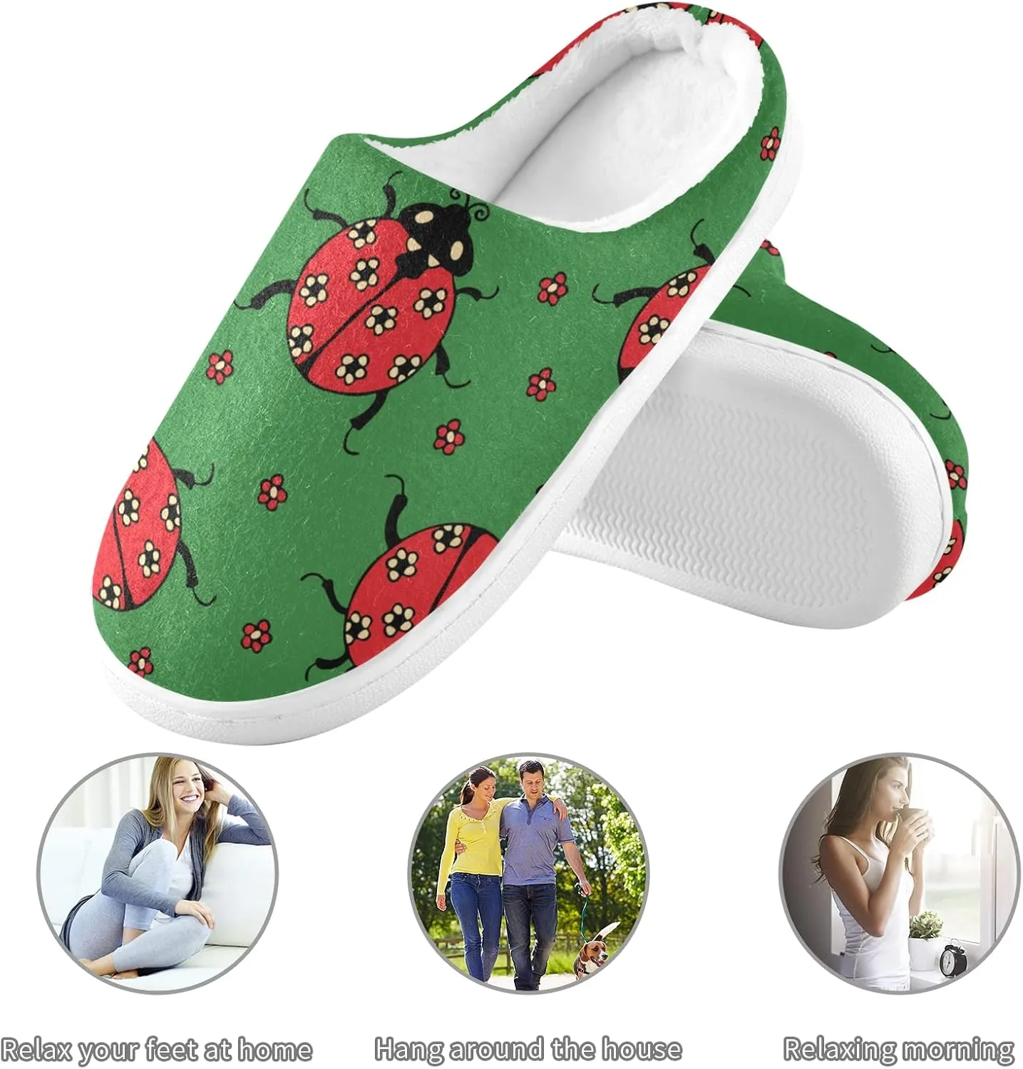 Oyihfvs Unisex Memory Foam Warm Slippers Comfort Soft Casual Shoes for Indoor Outdoor S-XXXL