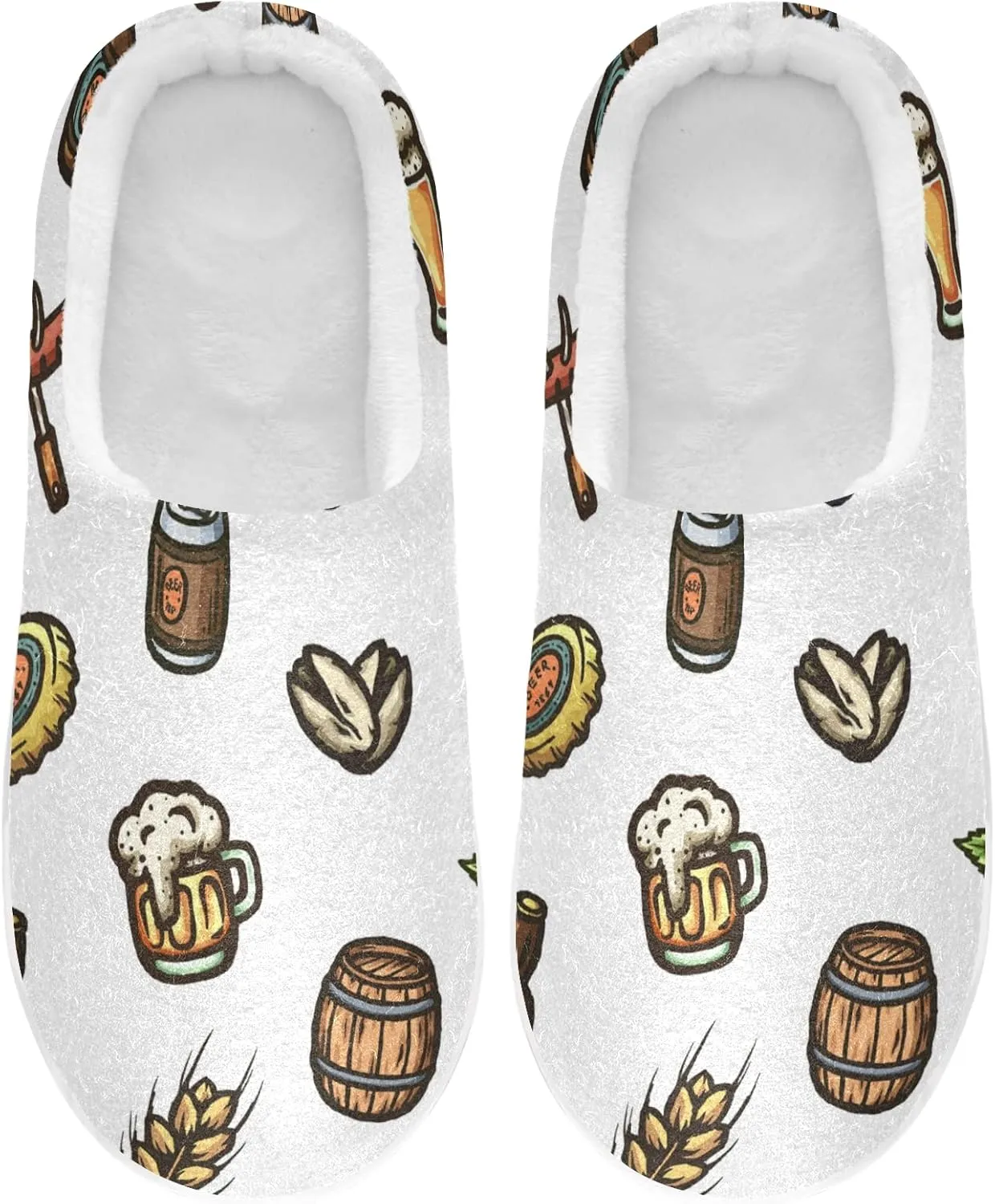 Oyihfvs Unisex Memory Foam Warm Slippers Comfort Soft Casual Shoes for Indoor Outdoor S-XXXL