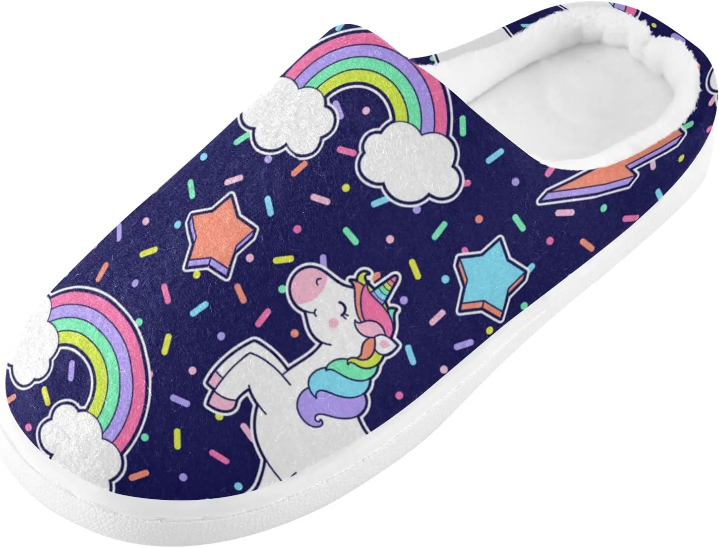 Oyihfvs Unisex Memory Foam Warm Slippers Comfort Soft Casual Shoes for Indoor Outdoor S-XXXL