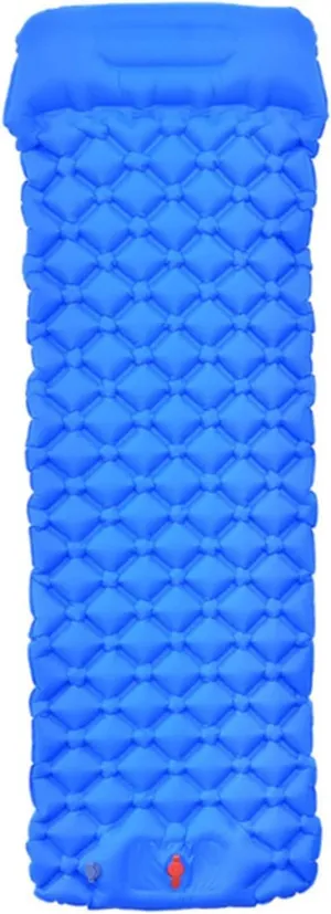Pad Camping Inflatable Mattress with Pillows Travel Mat Folding Bed Air Cushion Hiking Trekking, Camping Sleeping Mat
