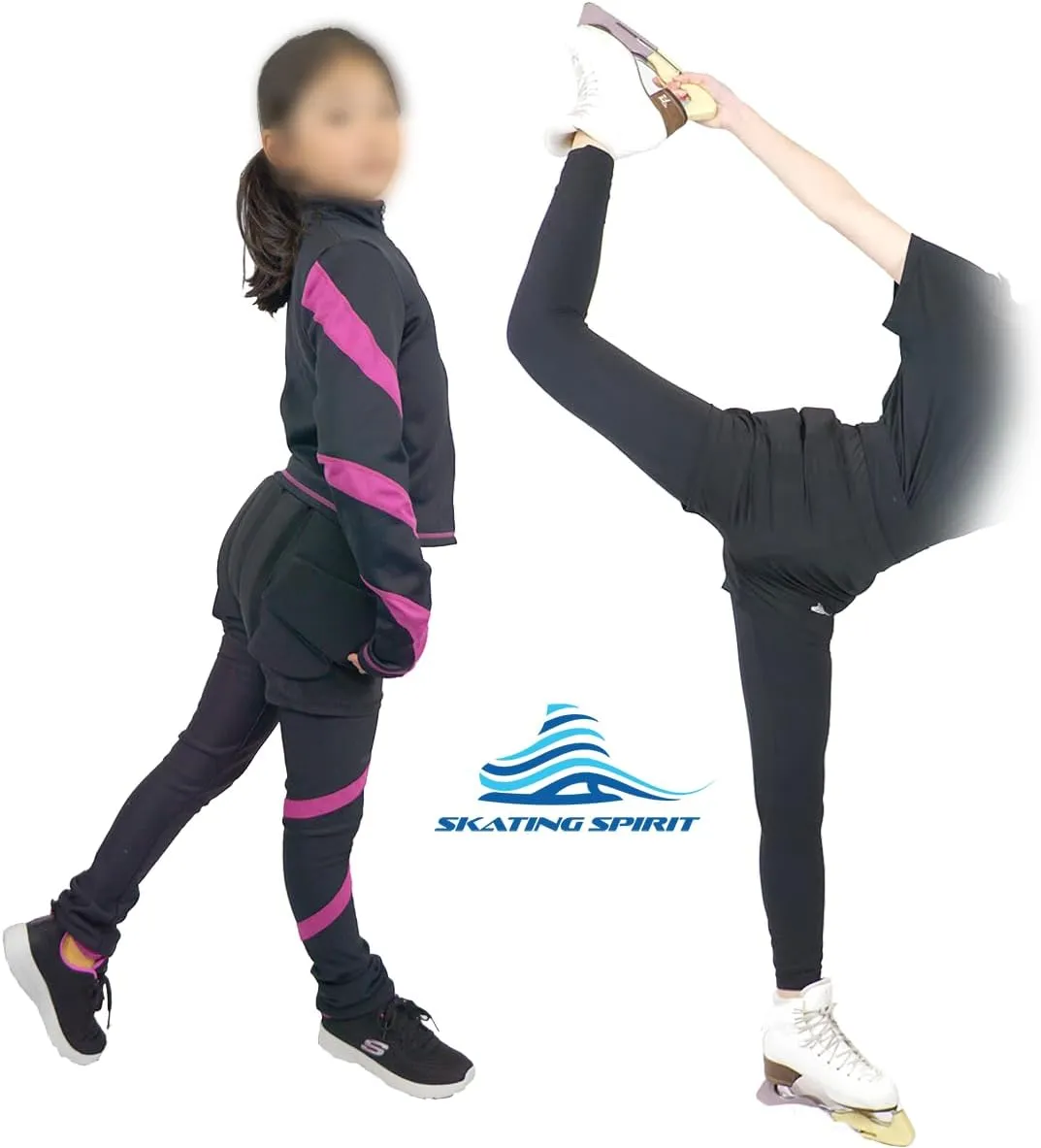 Padded Shorts Protective Crash Pants Tailbone Hip Butt Pad for Ice Figure Roller Skating Skateboarding Skiing Snowboarding