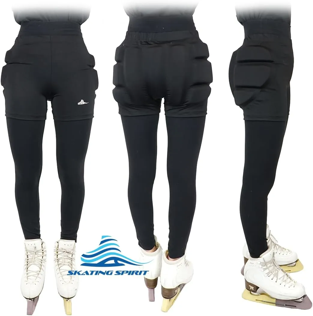 Padded Shorts Protective Crash Pants Tailbone Hip Butt Pad for Ice Figure Roller Skating Skateboarding Skiing Snowboarding
