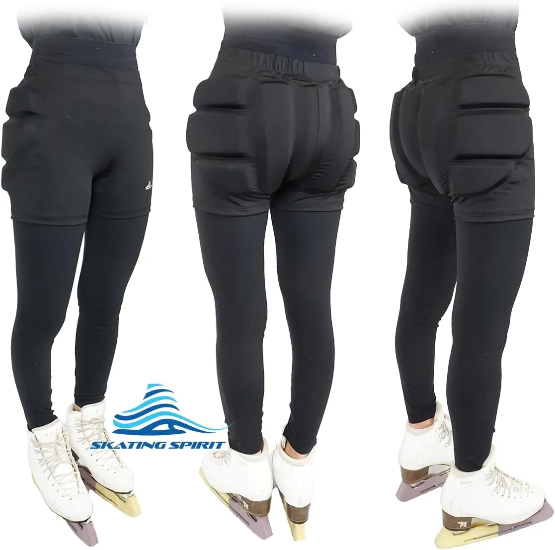 Padded Shorts Protective Crash Pants Tailbone Hip Butt Pad for Ice Figure Roller Skating Skateboarding Skiing Snowboarding