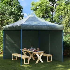 Party Tent Sidewalls 2 Pack with Zipper PE Green Water-Resistant Panels for Gazebo Canopy Tent Outdoor Events 118.1"x76.8"
