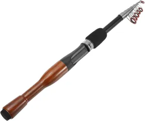 PATIKIL Telescopic Fishing Rod, Fiberglass Portable Mini Fishing Poles Collapsible Fishing Gear for Travel Saltwater Freshwater
