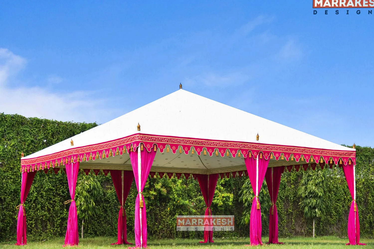 Pergola Fuchsia Tent Rental 20' x 20'