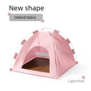 Pets, Cat Exclusive deal Shelter Price-conscious for Size: 40*40*37cm Small  House,Pet Outdoor and -Windproof Pink, Tent M Dustproof