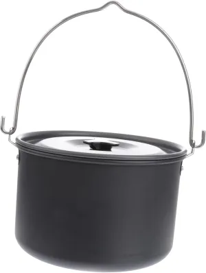 Picnic Cook Set 1pc 4l Hiking Cook Pot Lightweight Camping Pot Non-Stick Surface Outdoor Cookware Stove