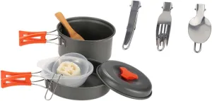 Picnic Pot Set Camping Cooking Pot 2-Person Outdoor Cooking Kit Portable Camping Cookware Kit Easy to Clean Compact Design