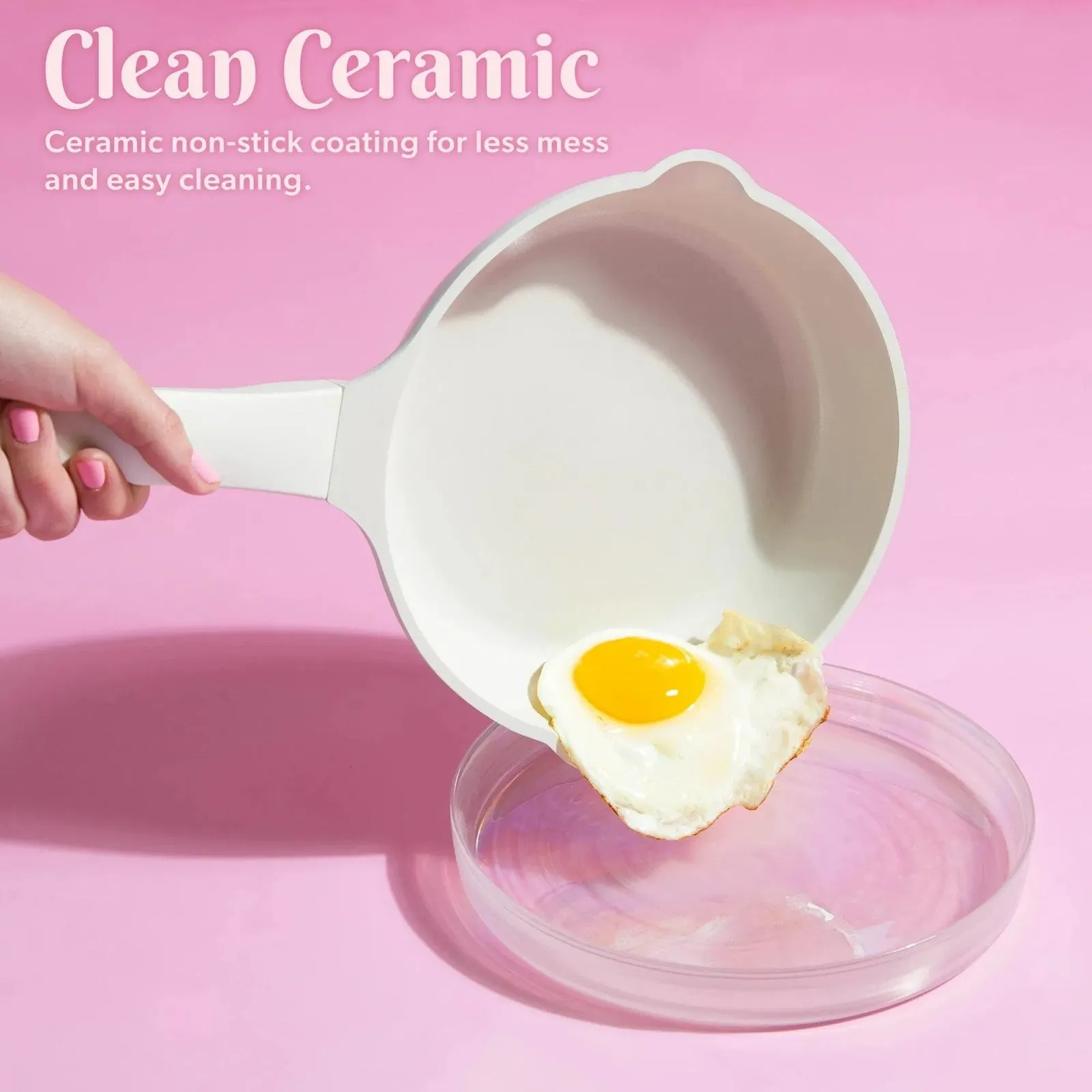Piece white Nonstick Clean 24 Ceramic Cookware LunaLulink In-demand product Promotional Set Aluminum Cast