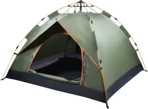 Pilipane Tent, 3 to 4 Person Hiking Camping Tent, Portable Family Tent pops Up Tents, Watertight Windproof, Camping Tent Suitable for Outdoor Family Camping Trips