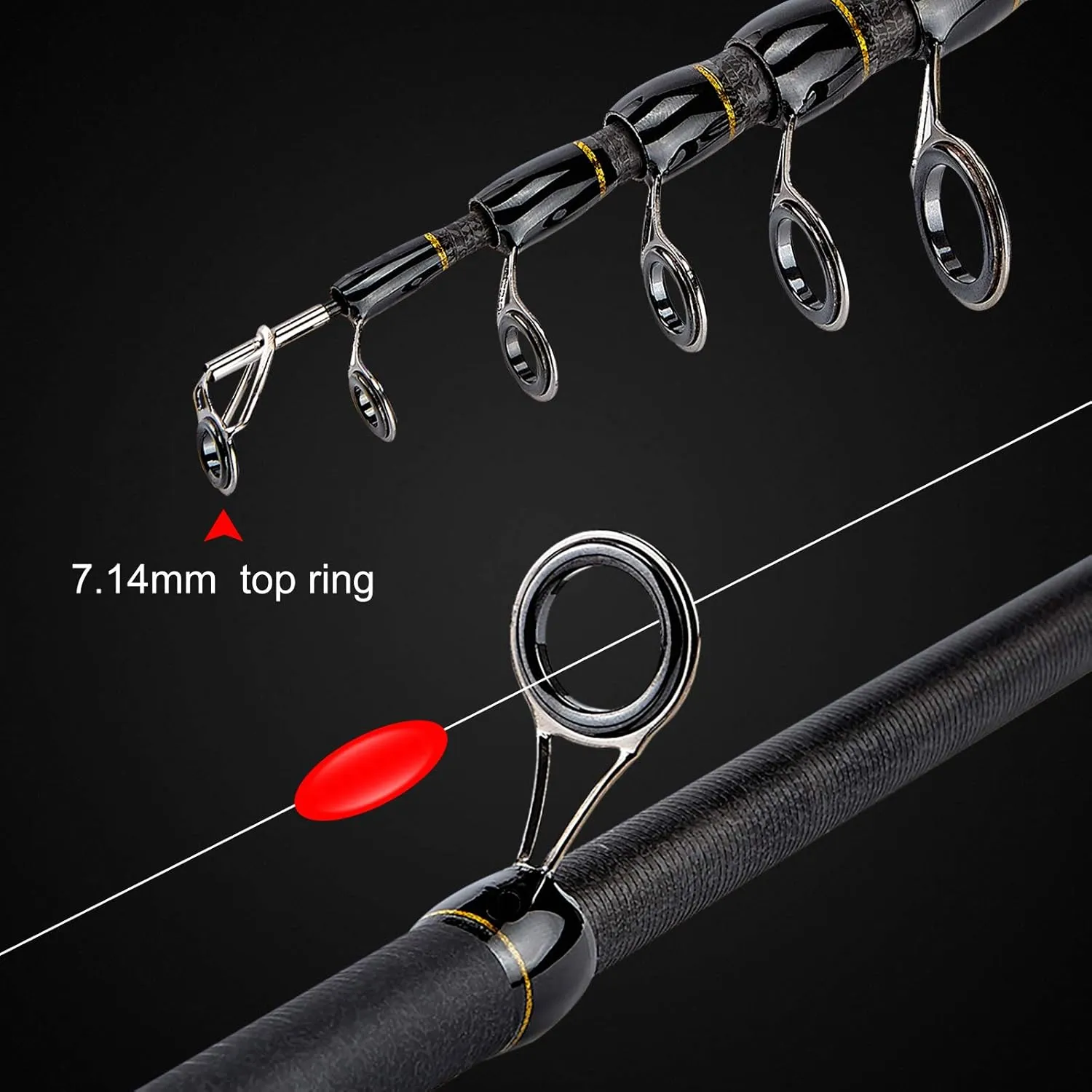 PLUSINNO Fishing Rod and Reel Combo,Fishing Pole,Telescopic Fishing Rod Kit with Spinning Reel, Telescopic Fishing Pole with Carrier Bag for Freshwater Saltwater for Men Women
