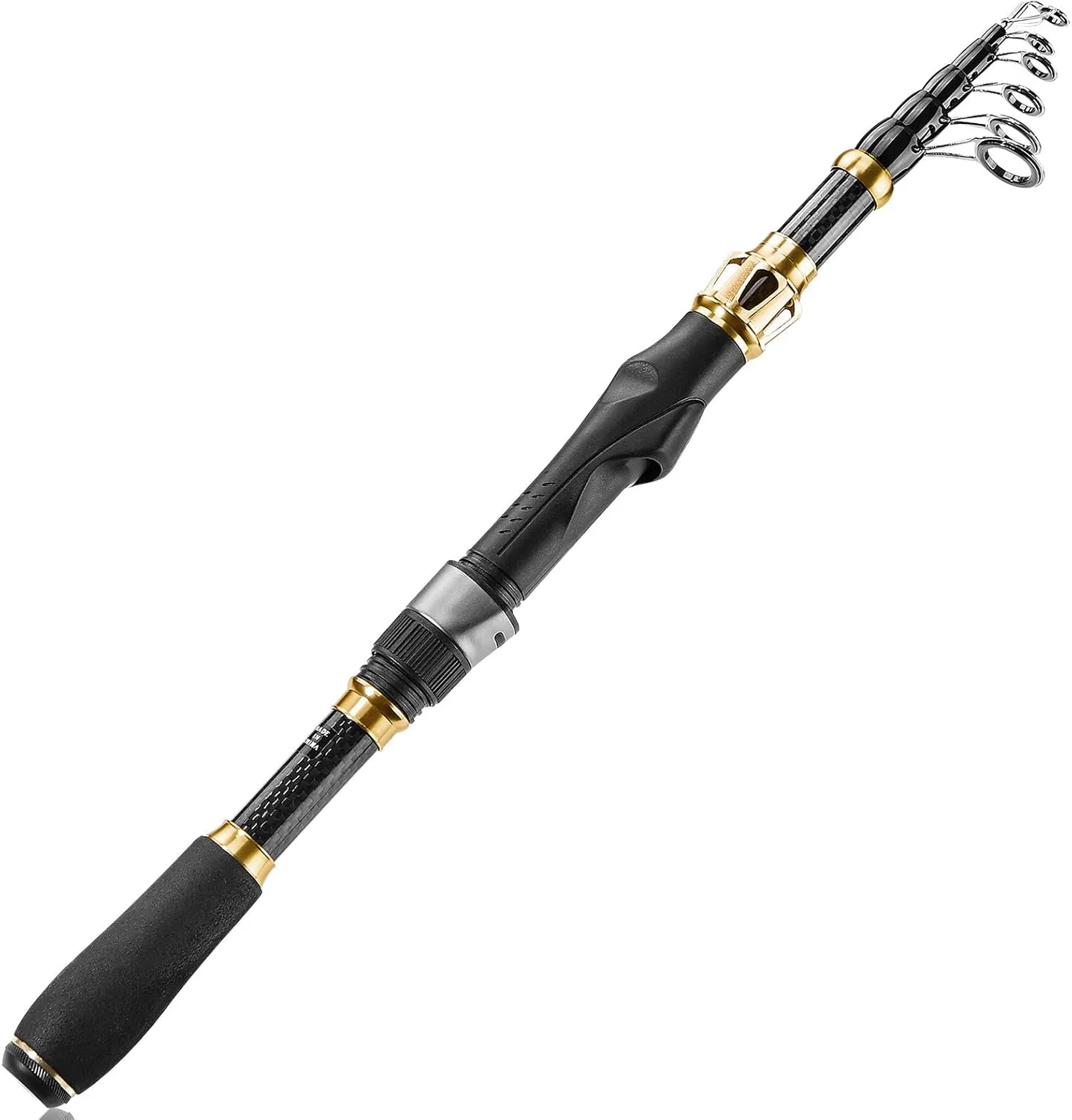 PLUSINNO Fishing Rod and Reel Combo,Fishing Pole,Telescopic Fishing Rod Kit with Spinning Reel, Telescopic Fishing Pole with Carrier Bag for Freshwater Saltwater for Men Women