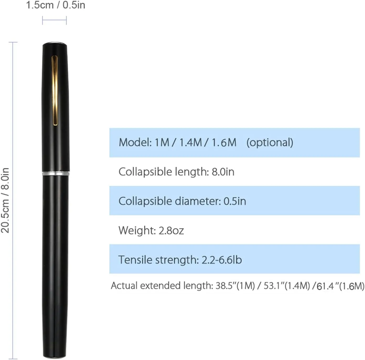 Pocket Collapsible Fishing Rod Reel Combo Mini Pen Fishing Pole Kit Telescopic Fishing Rod Reel Combo Kit