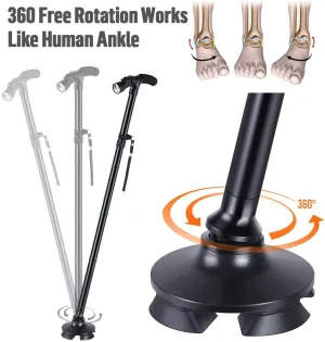 Pole Cane Walking Safety LED Adjustable Collapsible Black Friday sale Giant discount Travel Trekking Hiking Stick