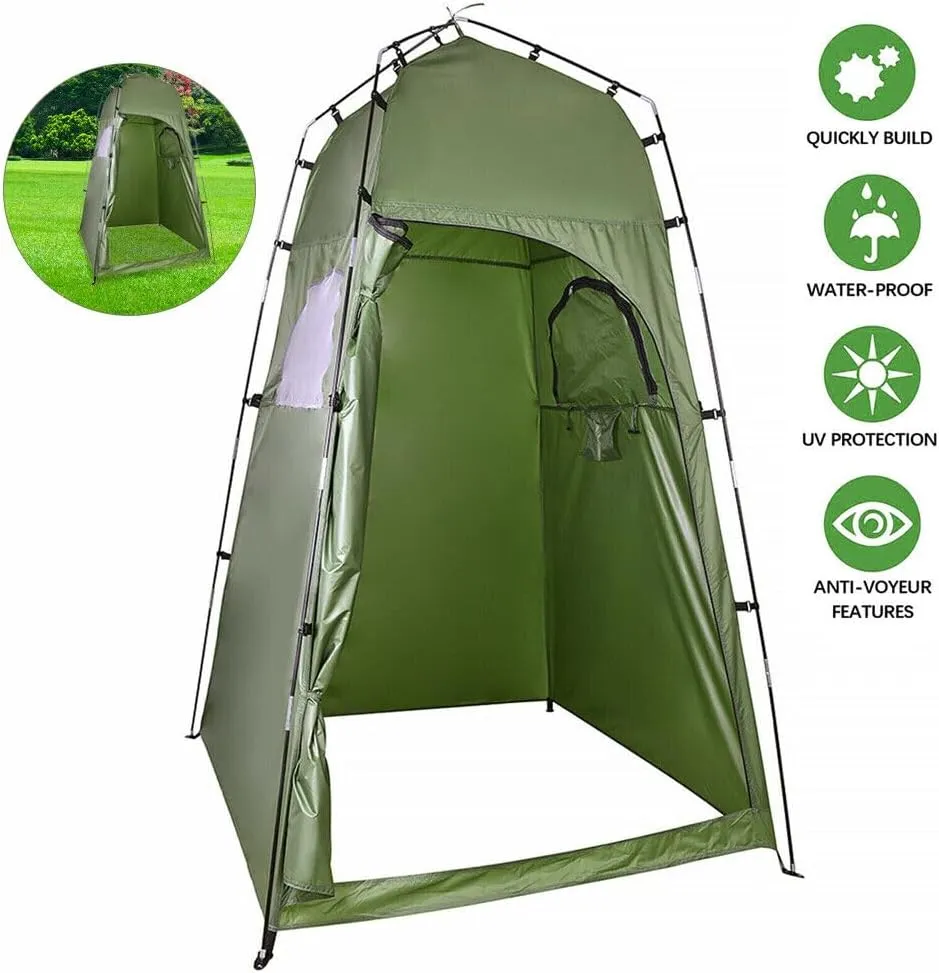 Pop Up Privacy Shower Tent, Portable Outdoor Camping Bathroom Toilet Tent, Changing Dressing Room Privacy Shelters Room, Lightweight & Sturdy, Foldable for Outdoors Indoors