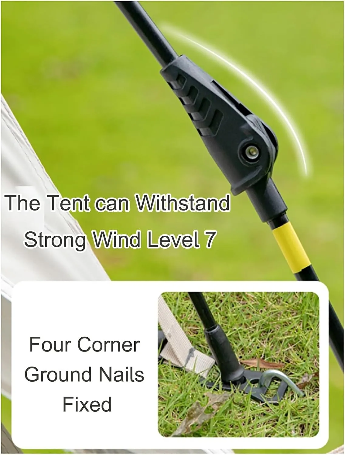 Pop Up Tent, Family Tent for 4 Person, Portable Instant Tent, Waterproof Windproof for Camping Hiking Mountaineering