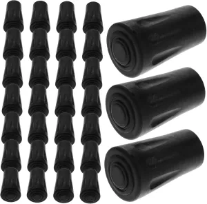 POPETPOP Hiking Stick Accessories 50pcs Trekking Pole Covers Replacement Tips Rubber Tip Anti-Slip and Durable for Outdoor Hiking