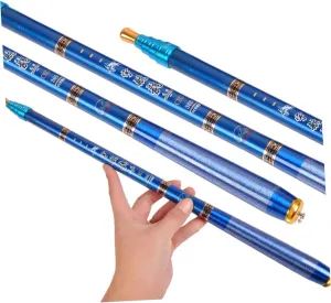 POPETPOP Mini Retractable Rod Ultra Short Fishing Pole Carbon Fiber Easy to Use and Comfortable Grip