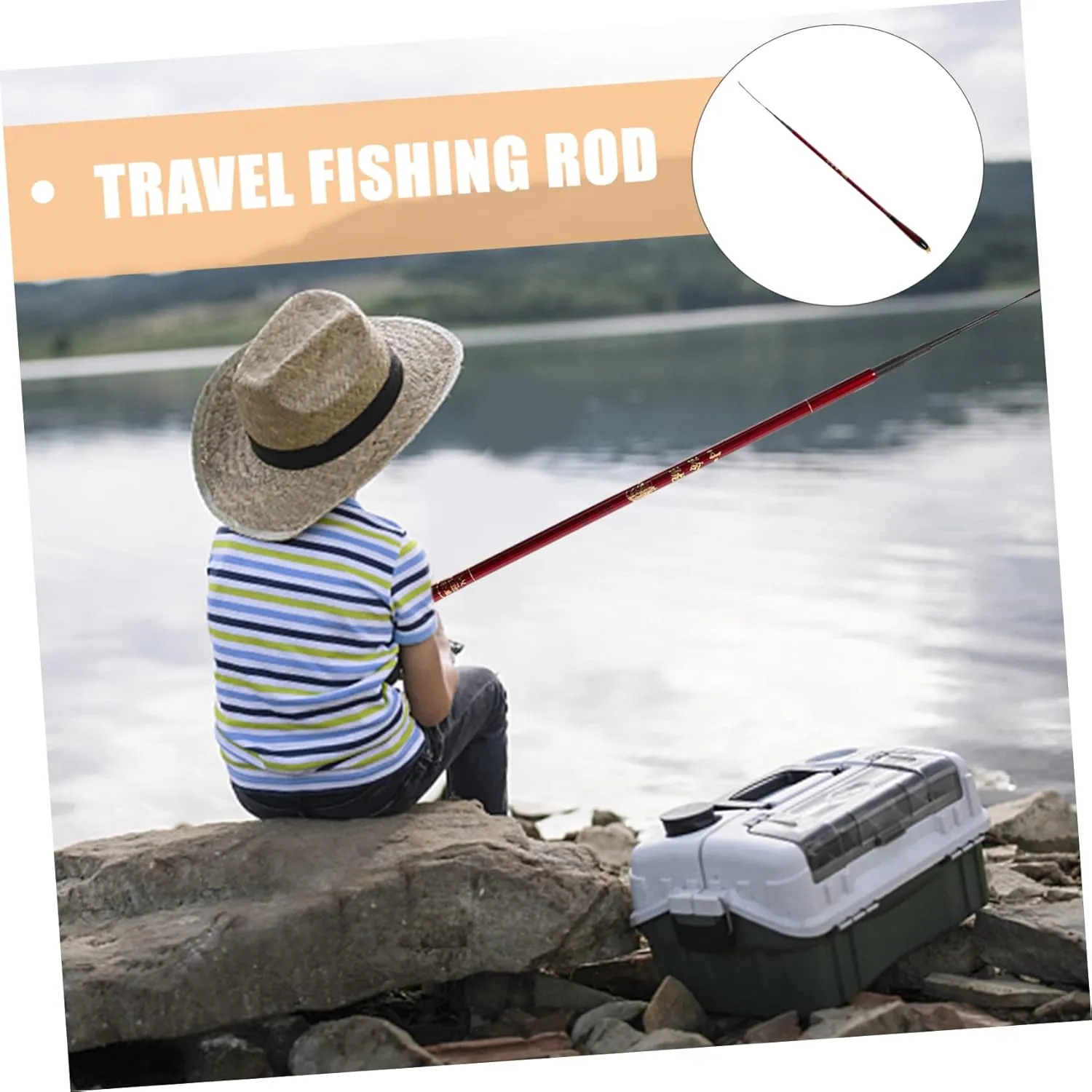 POPETPOP Portable Fishing Rod Equipment Fishings Fishing Pole Rigs Tripod Fish Net Fishing Net Hook Holders