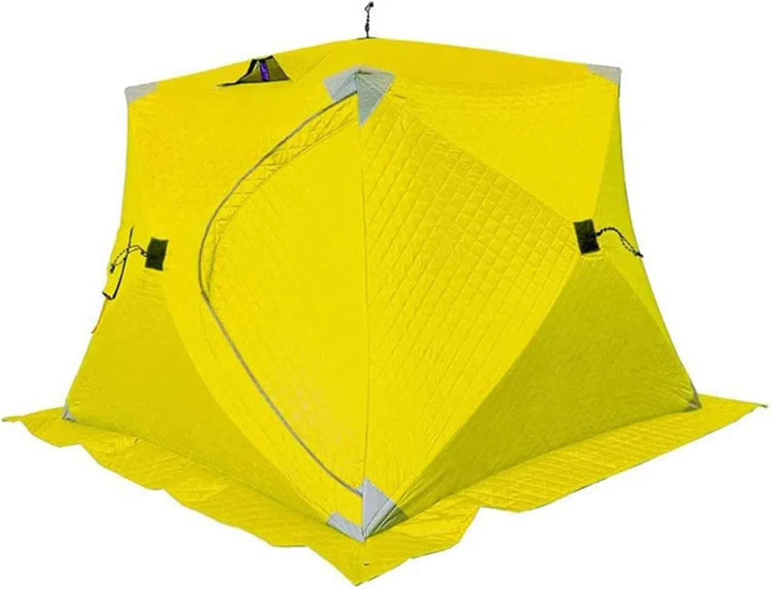 Portable 3 Person Ice Fishing Tent Lightweight Tent, Insulated Ice Fishing Shelter Ice Fishing Shanty for Ice Fishing Camping Travel (D 180x180x140cm)