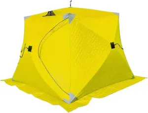 Portable 3 Person Ice Fishing Tent Lightweight Tent, Insulated Ice Fishing Shelter Ice Fishing Shanty for Ice Fishing Camping Travel (D 180x180x140cm)