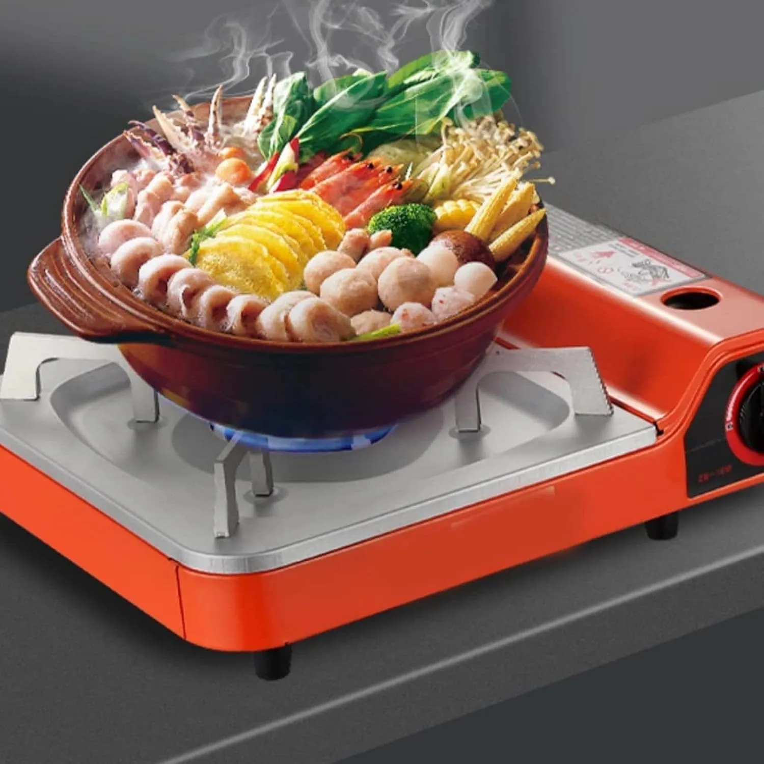 Portable Butane Stove - 2.9KW Single Stove with Piezo Electric Ignition for Outdoor Use
