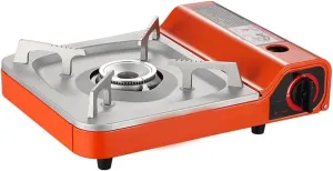 Portable Butane Stove - 2.9KW Single Stove with Piezo Electric Ignition for Outdoor Use