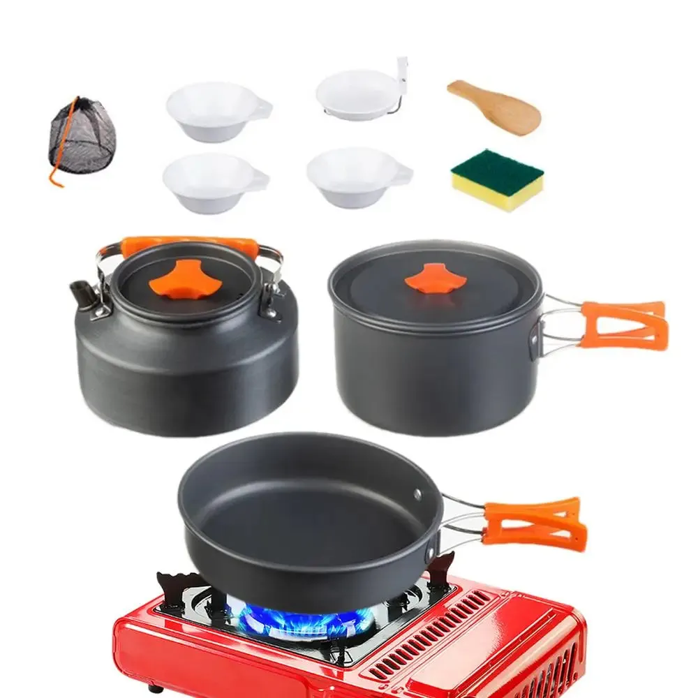 Portable Camping Cookware Set - Complete Outdoor Cooking Kit