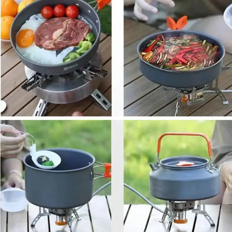 Portable Camping Cookware Set - Complete Outdoor Cooking Kit
