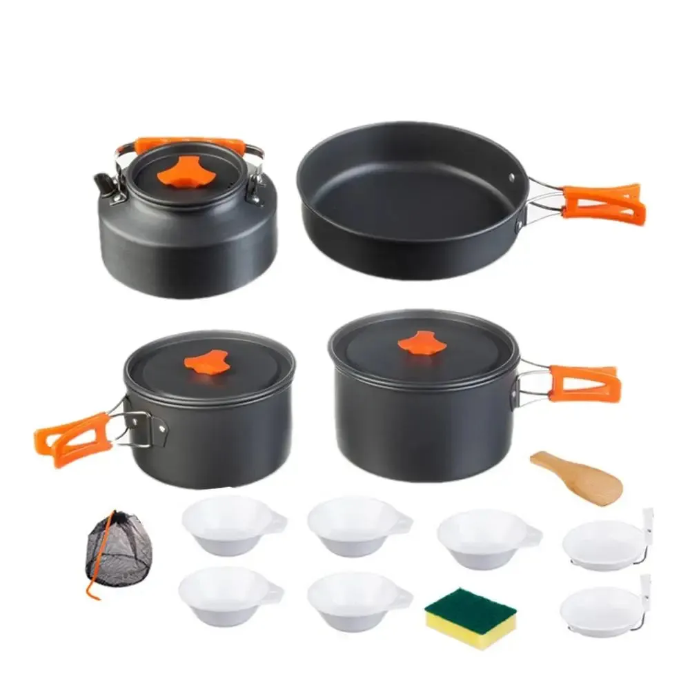 Portable Camping Cookware Set - Complete Outdoor Cooking Kit