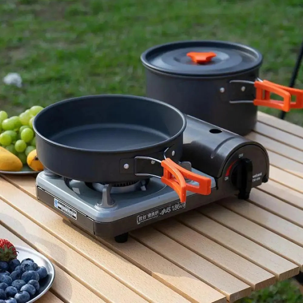 Portable Camping Cookware Set - Complete Outdoor Cooking Kit