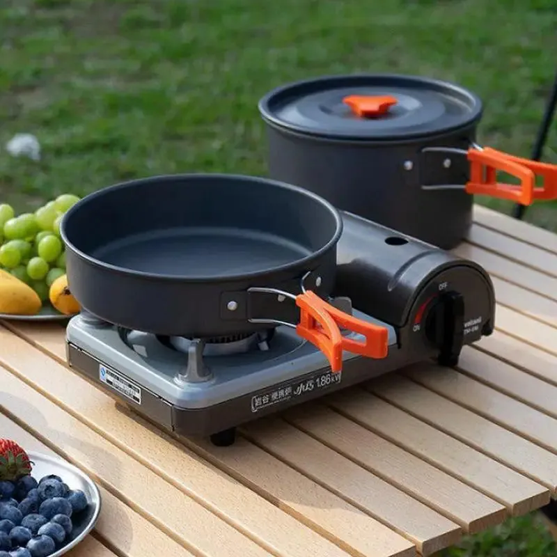 Portable Camping Cookware Set - Complete Outdoor Cooking Kit