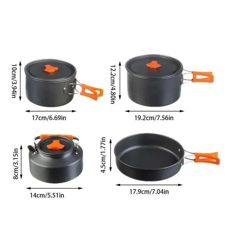 Portable Camping Cookware Set - Complete Outdoor Cooking Kit