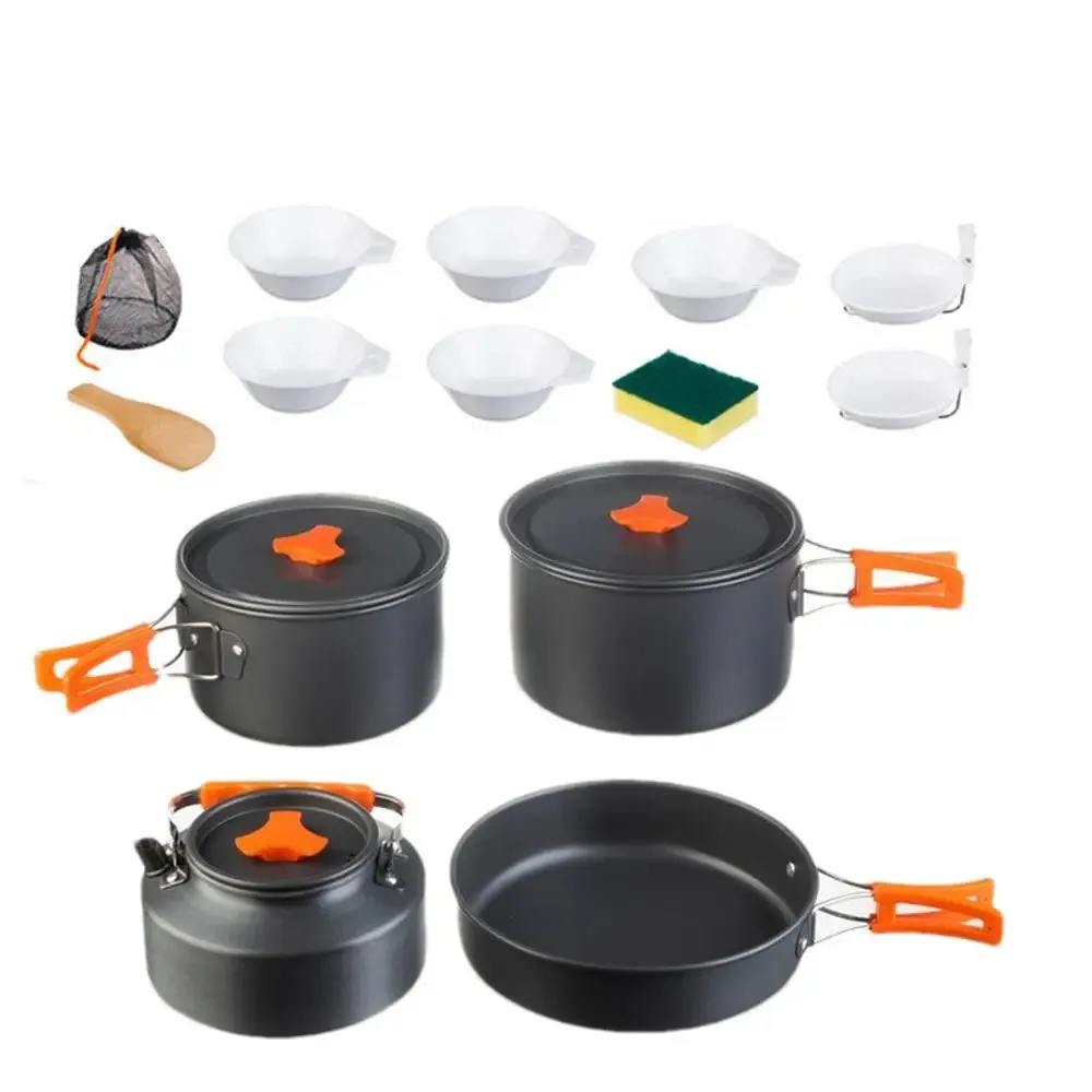 Portable Camping Cookware Set - Complete Outdoor Cooking Kit