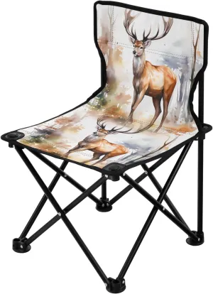 Portable Camping Folding Chairs Foldable Chair Small Deer 1 Lightweight Backpacking Outdoor Outside Fishing