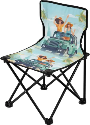 Portable Camping Folding Chairs Foldable Chair Small Summer Vacation 1 Lightweight Backpacking Outdoor Outside Fishing