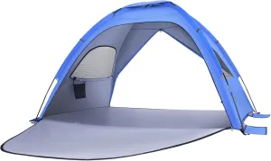 Portable Family Beach Tent Double-Door for Camping Hiking Vacation UPF Uv Spacious for People Lightweight Easy to up