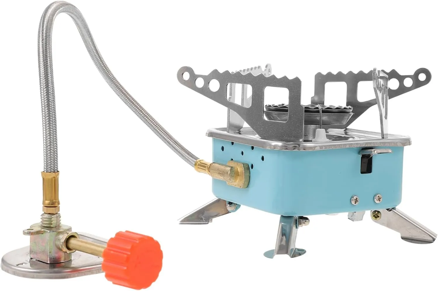 Portable Gas Burner Compact Folding Camping Stove for Bbq Outdoor Cooking and Picnic Versatile Burning Stove for Grilling and Heating for Camping Supplies