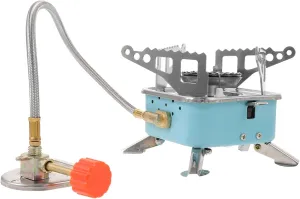 Portable Gas Burner Compact Folding Camping Stove for Bbq Outdoor Cooking and Picnic Versatile Burning Stove for Grilling and Heating for Camping Supplies