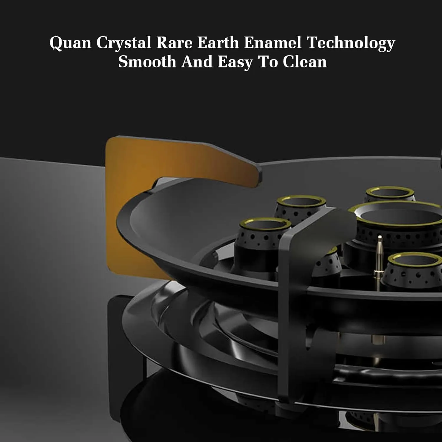 Portable Gas Stove Double Burner, 4.8/5.0KW 9 Cavity High Fire, Black Tempered Glass Cast Iron Pot Holder, For Home Kitchen With Flameout Protection(LPG)