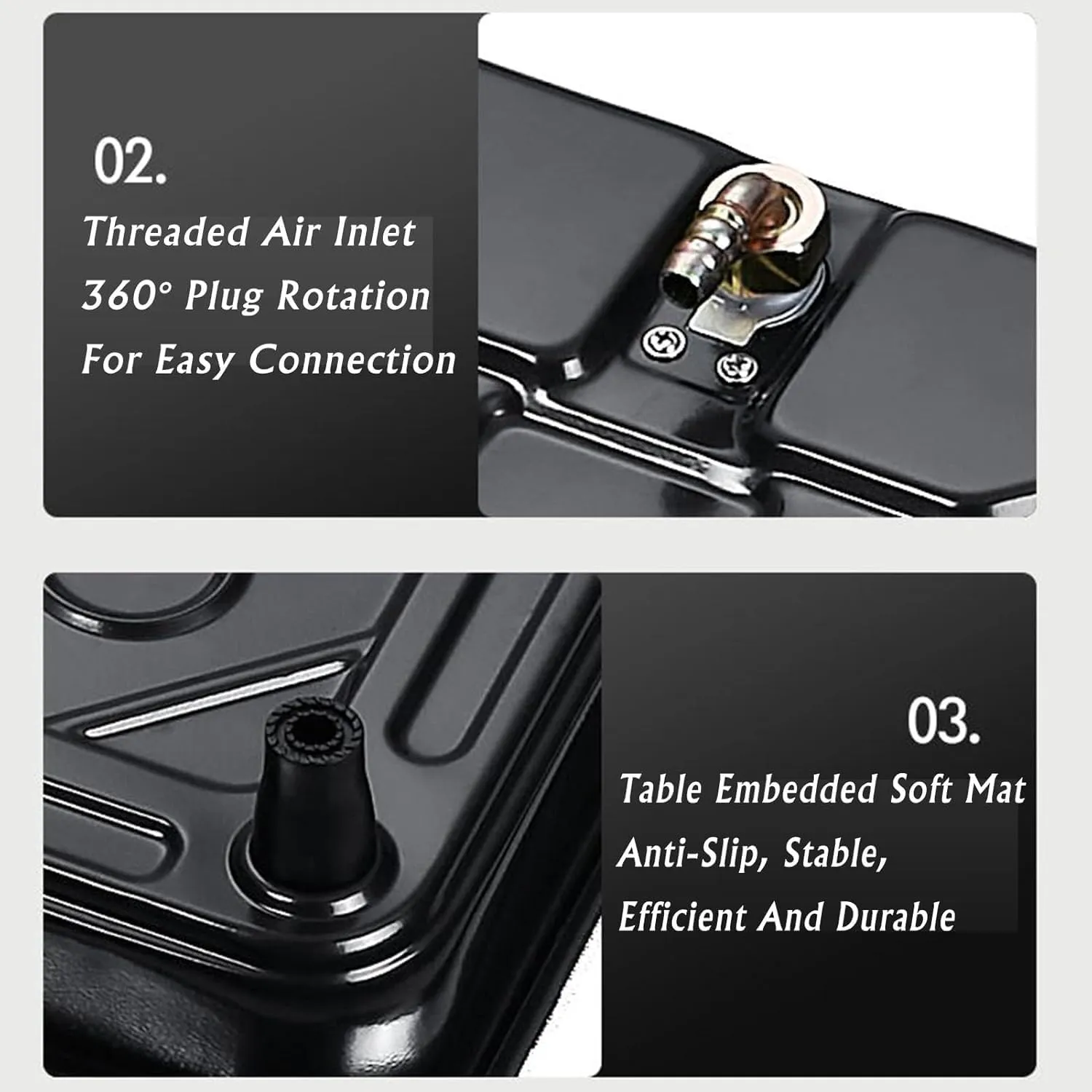 Portable Gas Stove With 2 Burners, 5.2KW 9 Cavity High Fire, Black Tempered Glass Cast Iron Pot Holder With Flameout Protection(LPG)