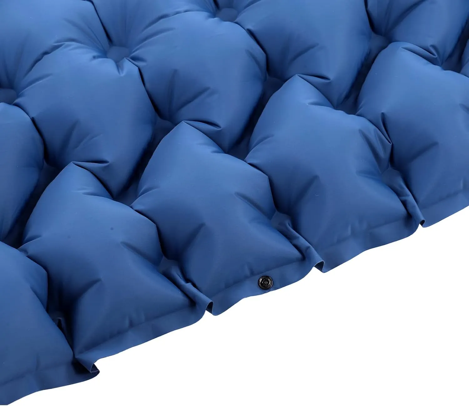 Portable Lightweight Self Inflating Camping Sleeping Pad with Builtin Pillow for Outdoor Hiking Backpacking 40D Nylon TPU Water Blue (Blue)