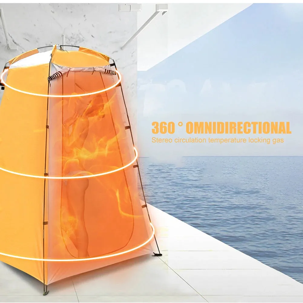 Portable Outdoor Mobile Toilet Tent - Folding Dressing Room and Bath Shelter for Hiking, Fishing - Waterproof, UV Protection, Tear-Resistant