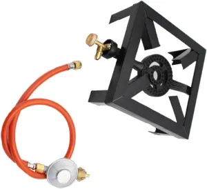 Portable Propane Camping Stove Cast Iron Burner Outdoor Cooking Oven for Hiking Bbq Hunting