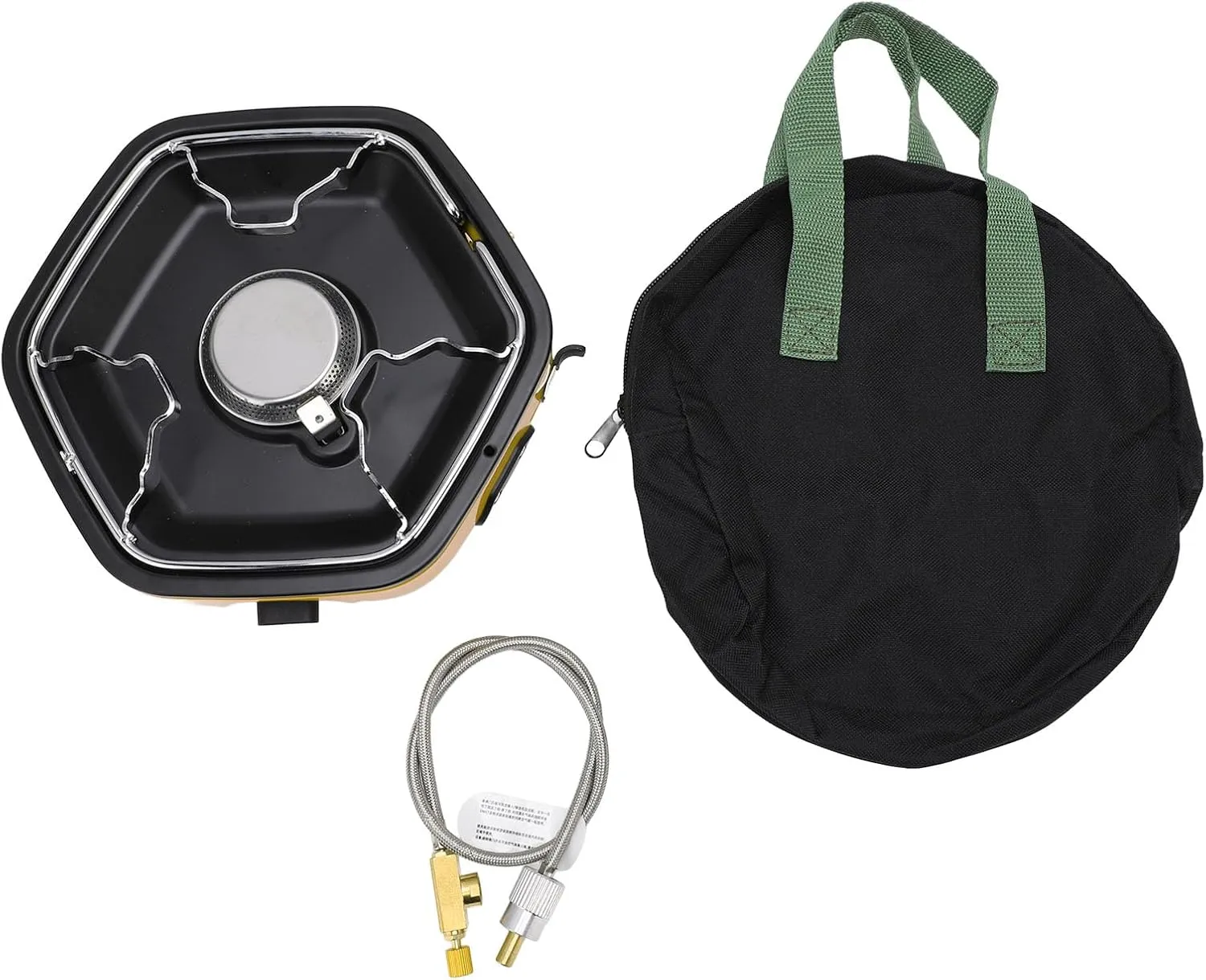 Portable Stove with 100cm Tube, Portable Camping Stove, 8600BTU 2.2kW High Power Gas for Outdoor Cooking, Picnic, Camping, Hiking (EU Plug)